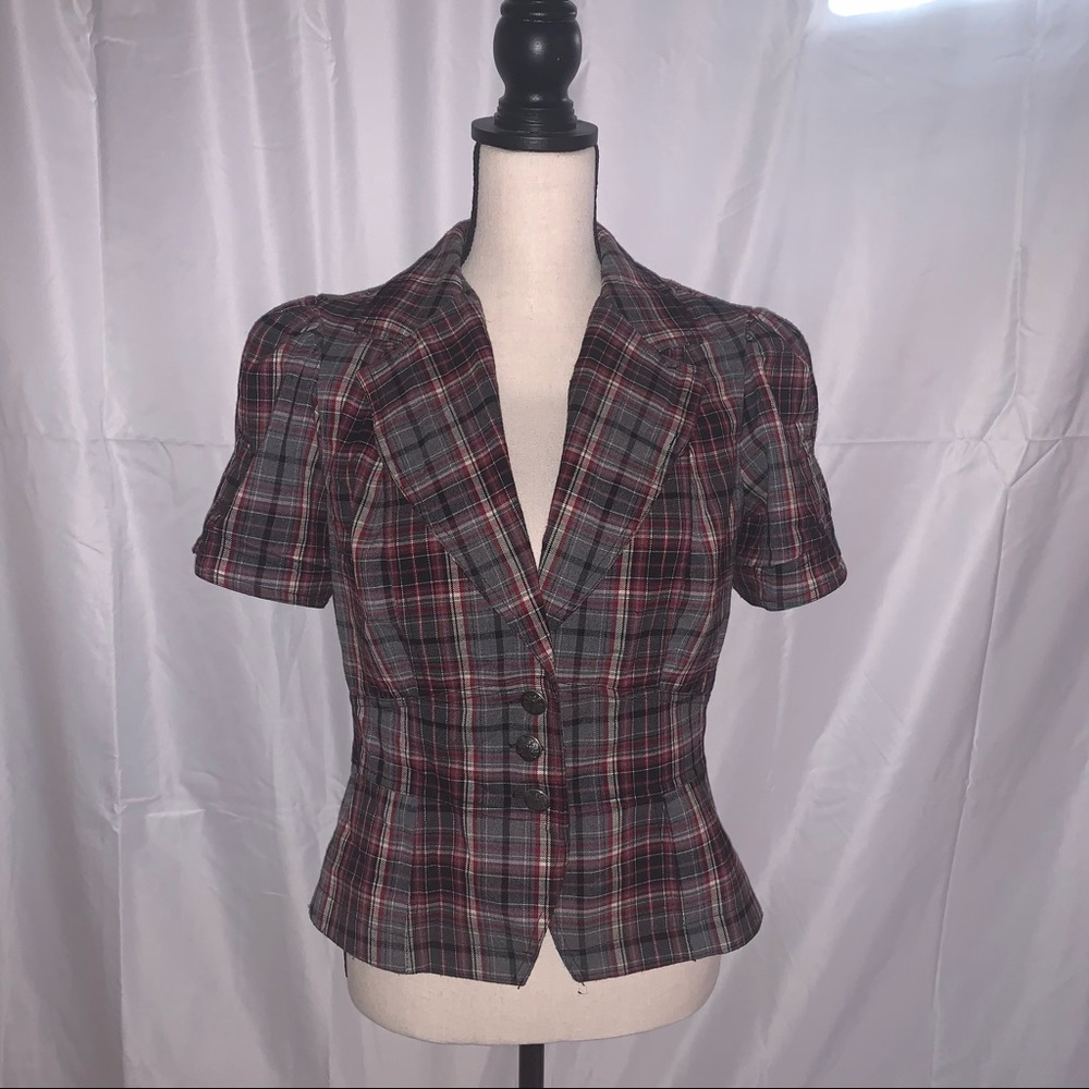 Plaid Suit Jacket